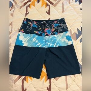 Billabong Recycler Tribong Pro Board Shorts - Blue and White Boys 12/26